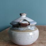 Small pot sugar and mustard bowl signed Atch, Chantal and Thierry Robert