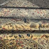 Persian Nain Iran Wool and Silk Rug Circa 1960" Handmade - 1.60 x 2.30 Meters