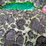 ceramic ashtray – France, 1960s – volcanic enamel