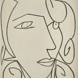 Françoise gilot pages d'amour lithograph 1951
