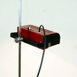 Red Italian Space Age Adjustable Spot Floor Lamp
