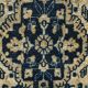 10x13 Navy Blue & Taupe Large Persian Rug, Handmade Wool Carpet, 311x402Cm