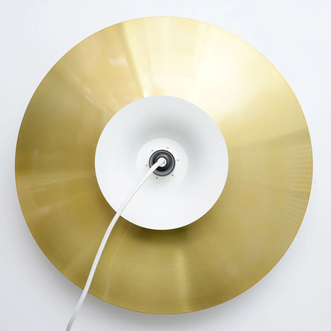 Large gold lamp, Denmark 1970s