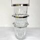 Vintage crystal ice cube buckets
