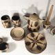 Vintage 24-piece ceramic coffee set from Sgrafo Modern, 1960s, Set of 24