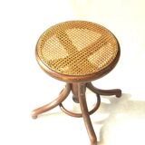 Thonet 1890 piano stool, canna