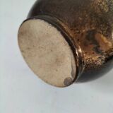 Glazed stoneware pitcher in coppery brown – Potter's work, France, 1970s