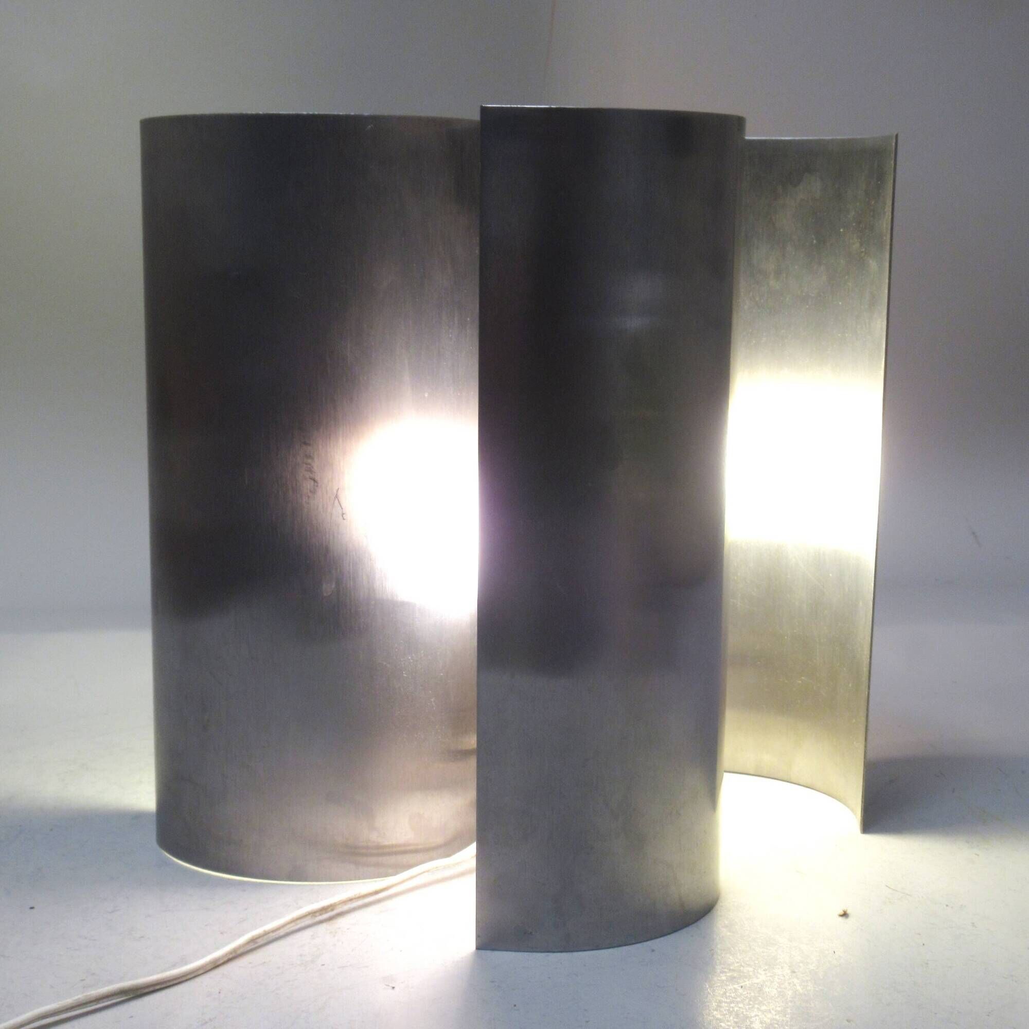 Steel turbine lamp circa 1970