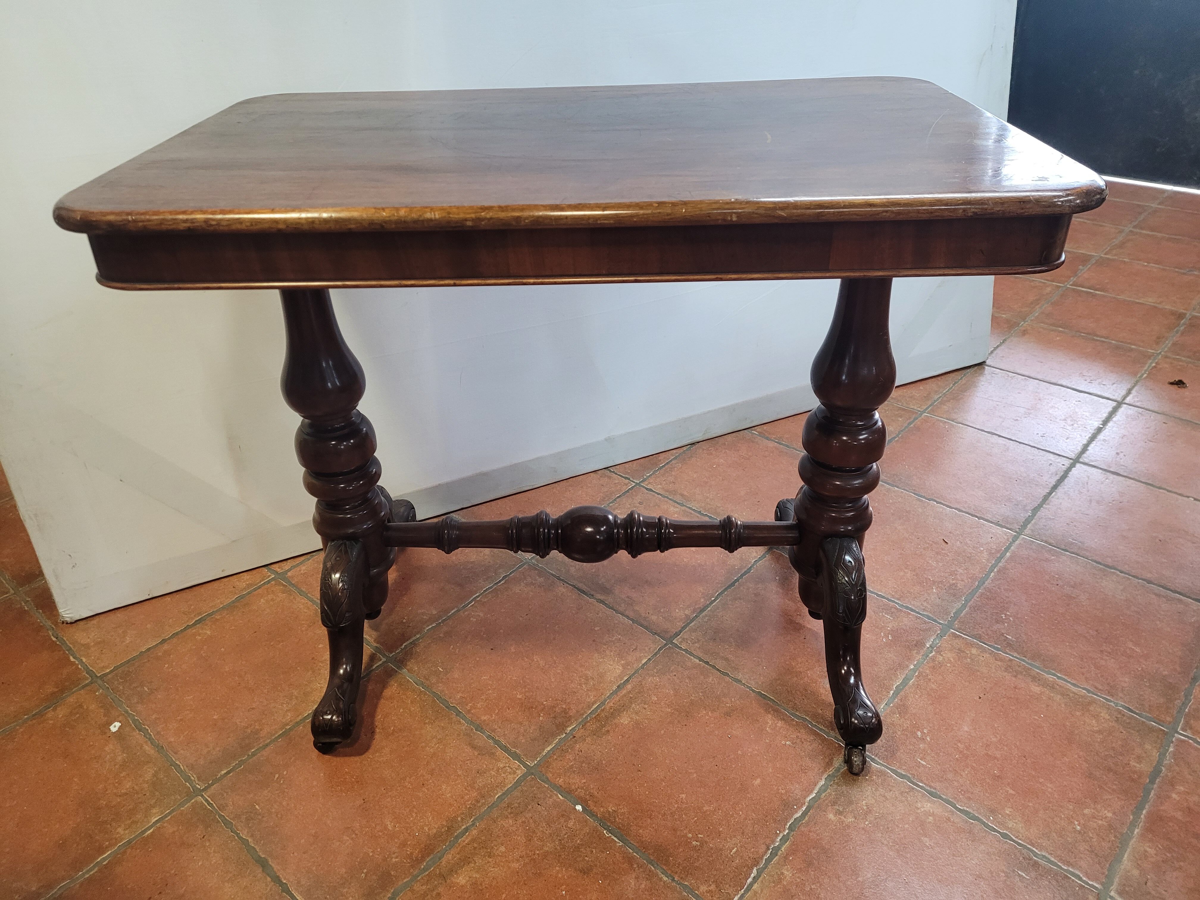 Antique mahogany bistro table