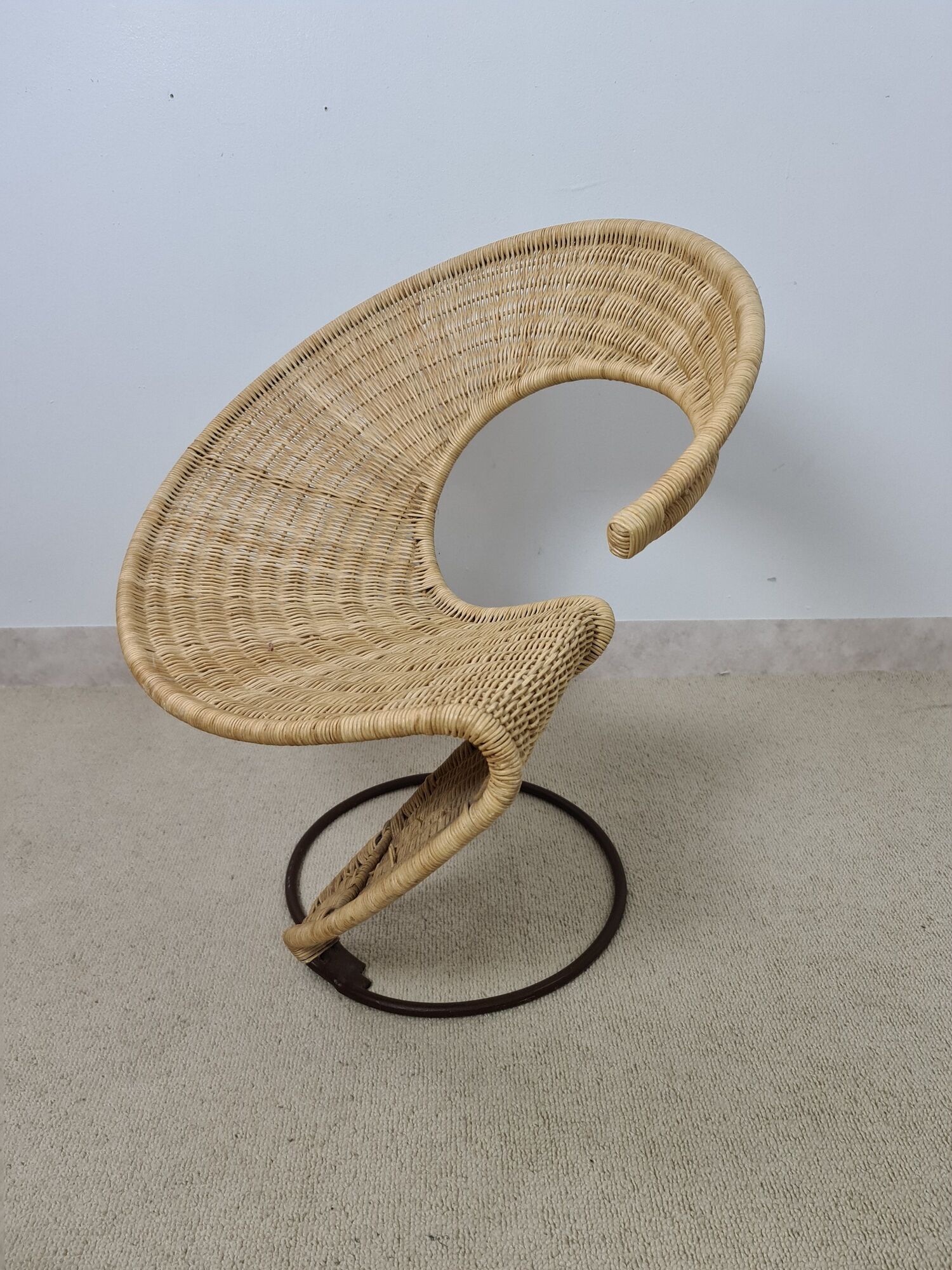 Zest wicker chair by François Liguori for the pescatore studio