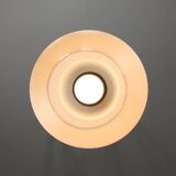 Small Mid-Century Italian Brass and Opaline Pendant Lamp