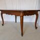 Extendable rectangular table with Italian extension cords