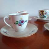 4 cups and porcelain under cups