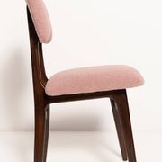 "Butterfly" dining chair in pink boucle, Europe, 1960s