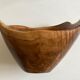 Saladier centre de table en bois d'olivier 1960 forme libre