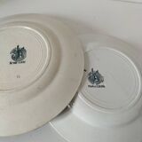 Duo of Moulin des Loups & Hamage plates, Marie-Louise model