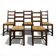 Set of 5 brutalist chairs