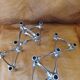 Nagel/stoff modular candle holders (6) vintage