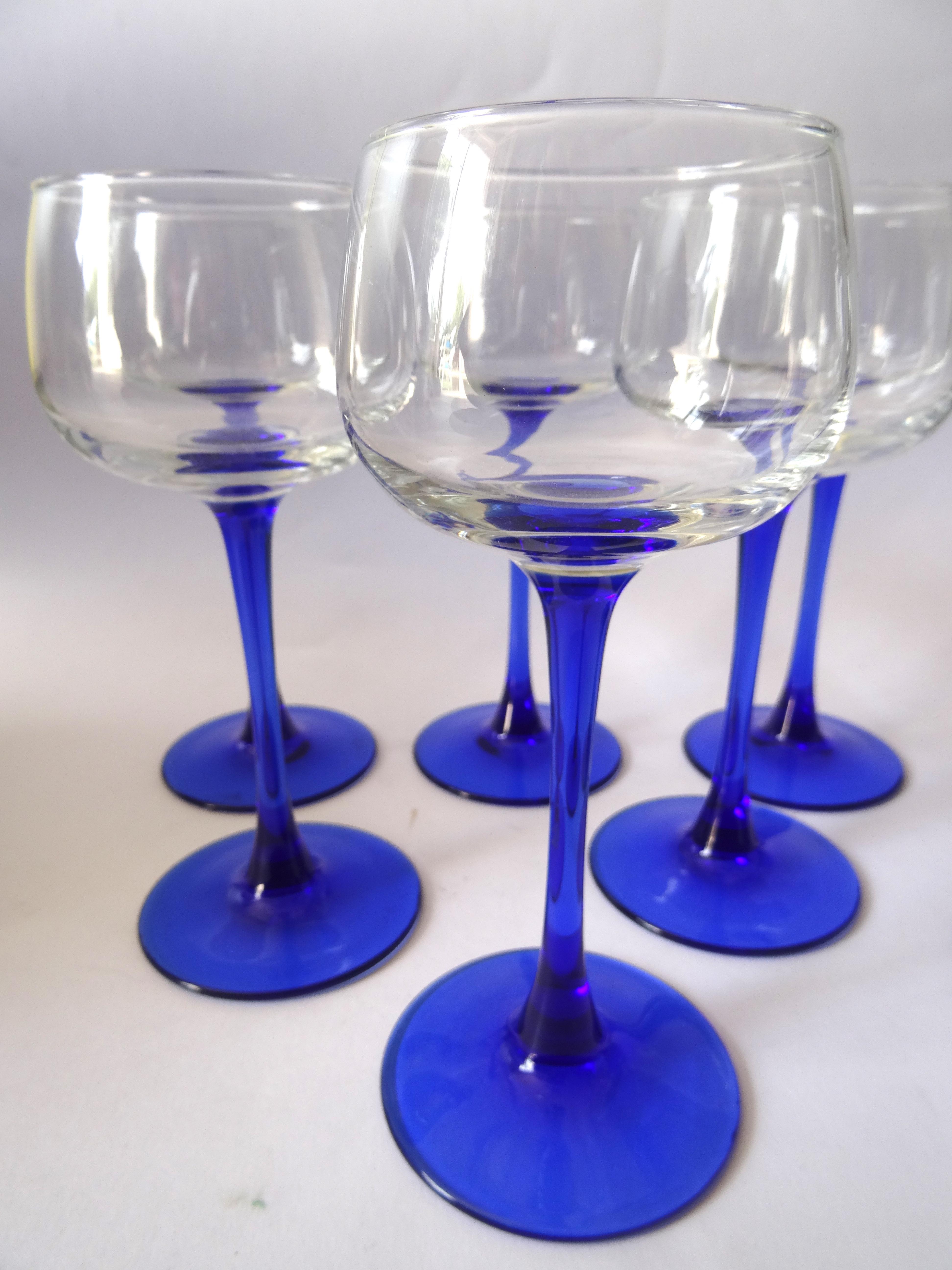 Blue balloon foot glasses