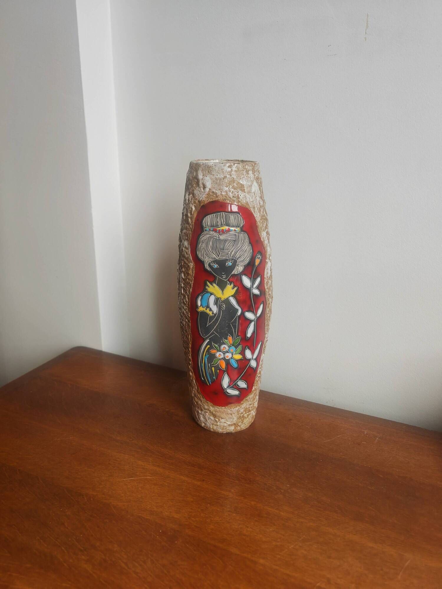 Large vintage ceramic vase 35cm - Giulianelli San Marino - 60s