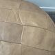 Patchwork ottoman in leather 70s