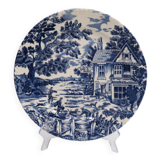 Grande assiette bleu style anglais