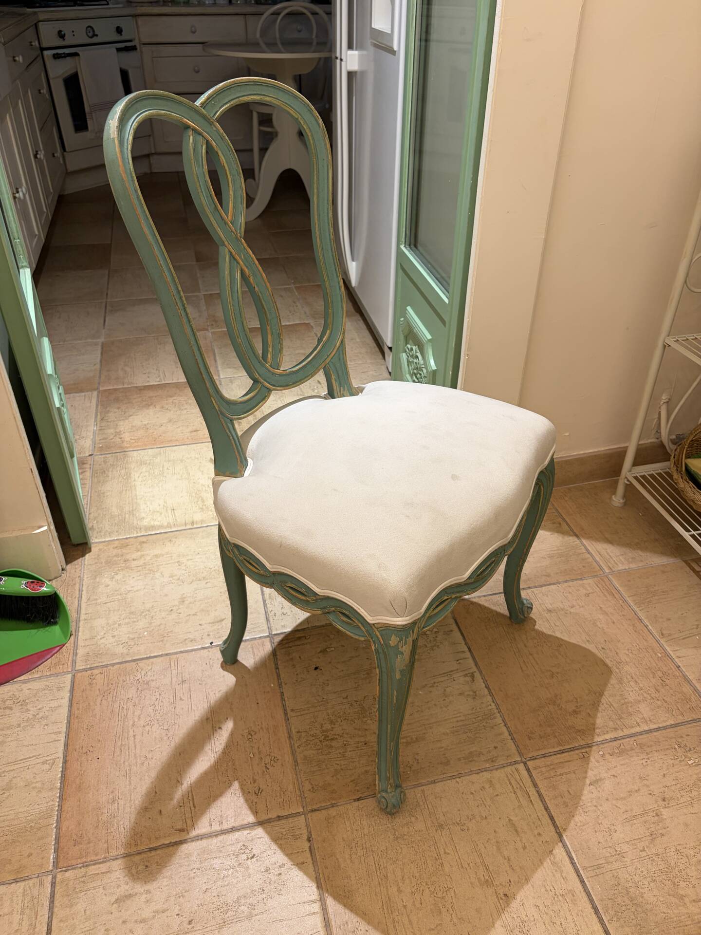 Chaises véranda turquoise