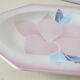 Octagonal dish Niderviller, Magnolia pattern, 1980, vintage