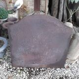 Plaque of chimney in fonte decorations with lions