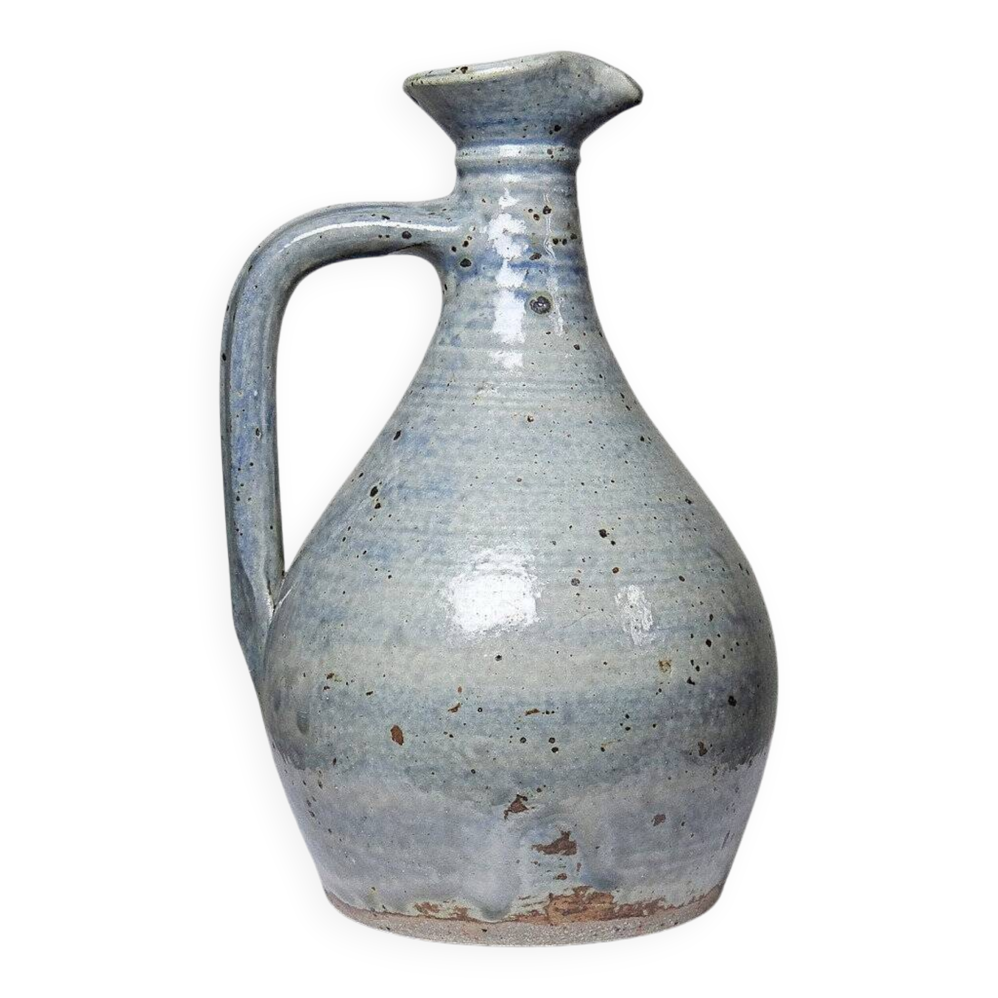 Small carafe, pitcher in vintage hand-turned Migeon La Borne Cher stoneware
