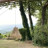 Cotton rope portable lamp, 3 M fabric cable