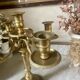 Golden bronze chandelier