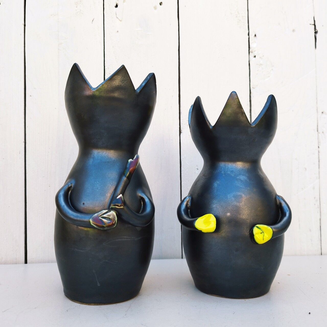 Paire de vases anthropomorphe céramique