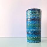 'Rimini Blu' series ceramic vase by Aldo Londi for Bitossi, Italy 1960's
