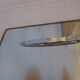 Large mirror engraved with handles tray double, vintage 50's