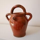 Glazed terracotta vase or jar
