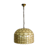 Hanging lamp mother-of-pearl and brass chandelier