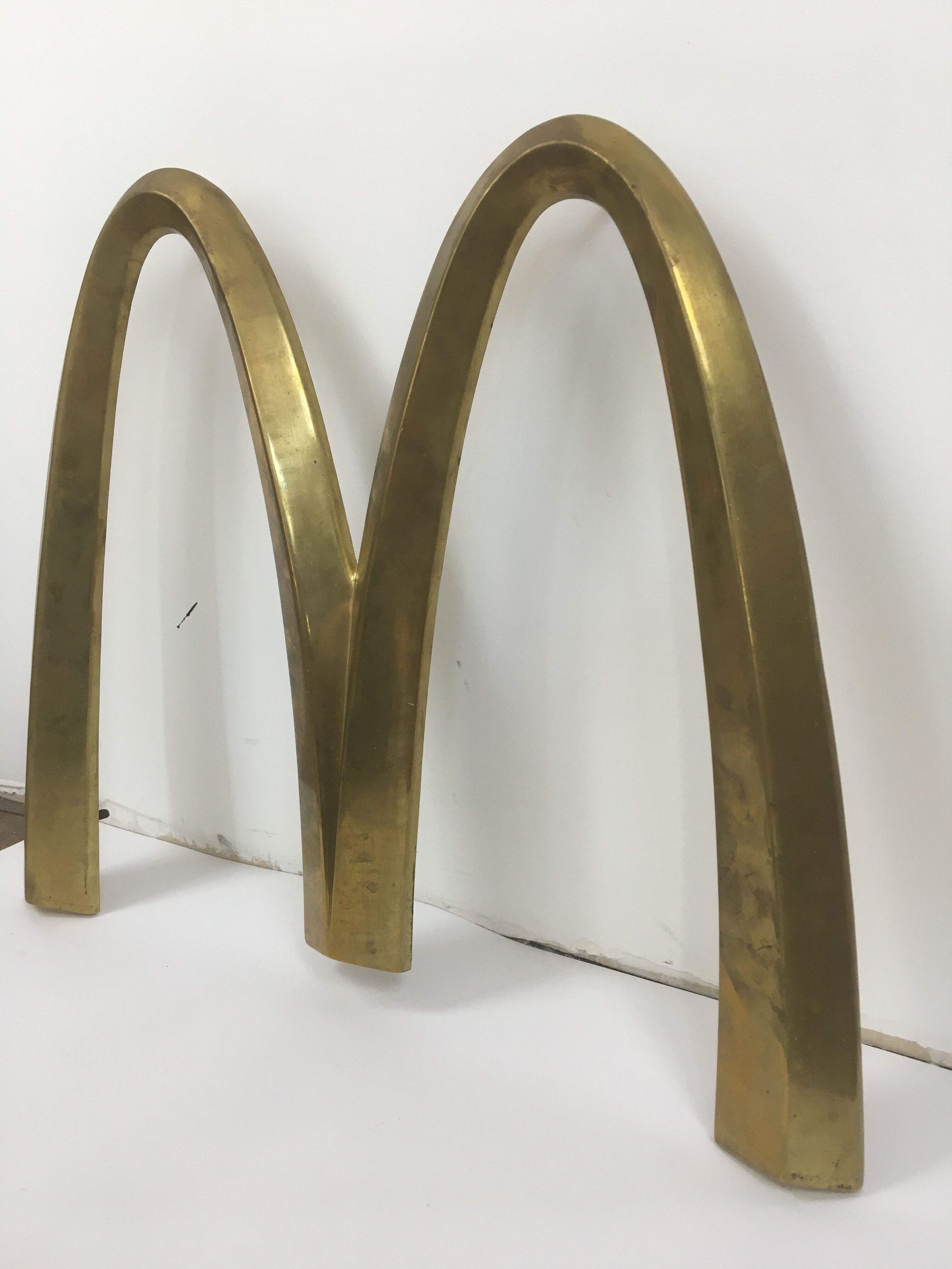 Former McDonald's brass sign 1980