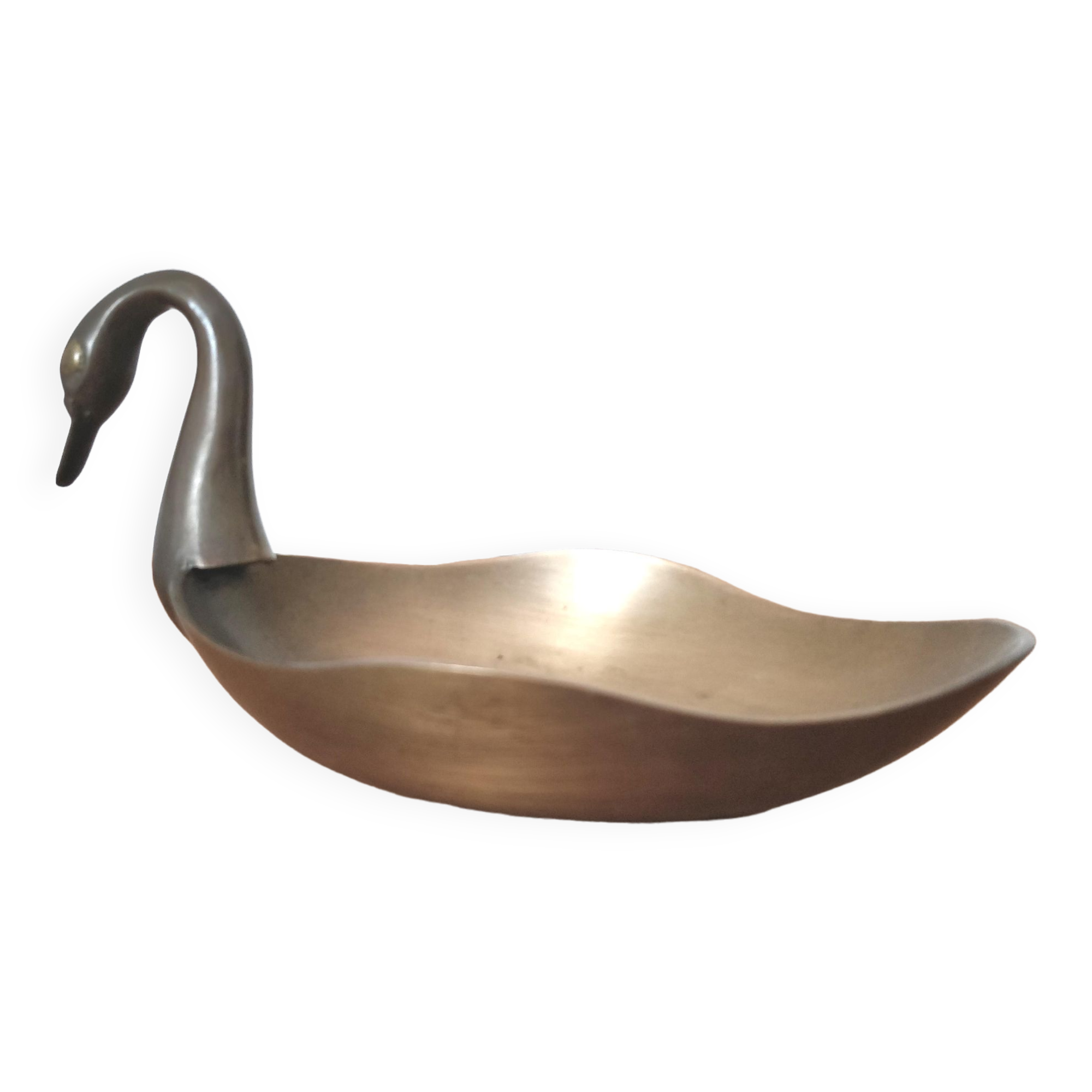 Swan empty pocket in brass
