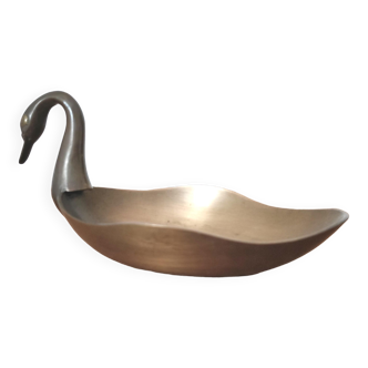 Swan empty pocket in brass