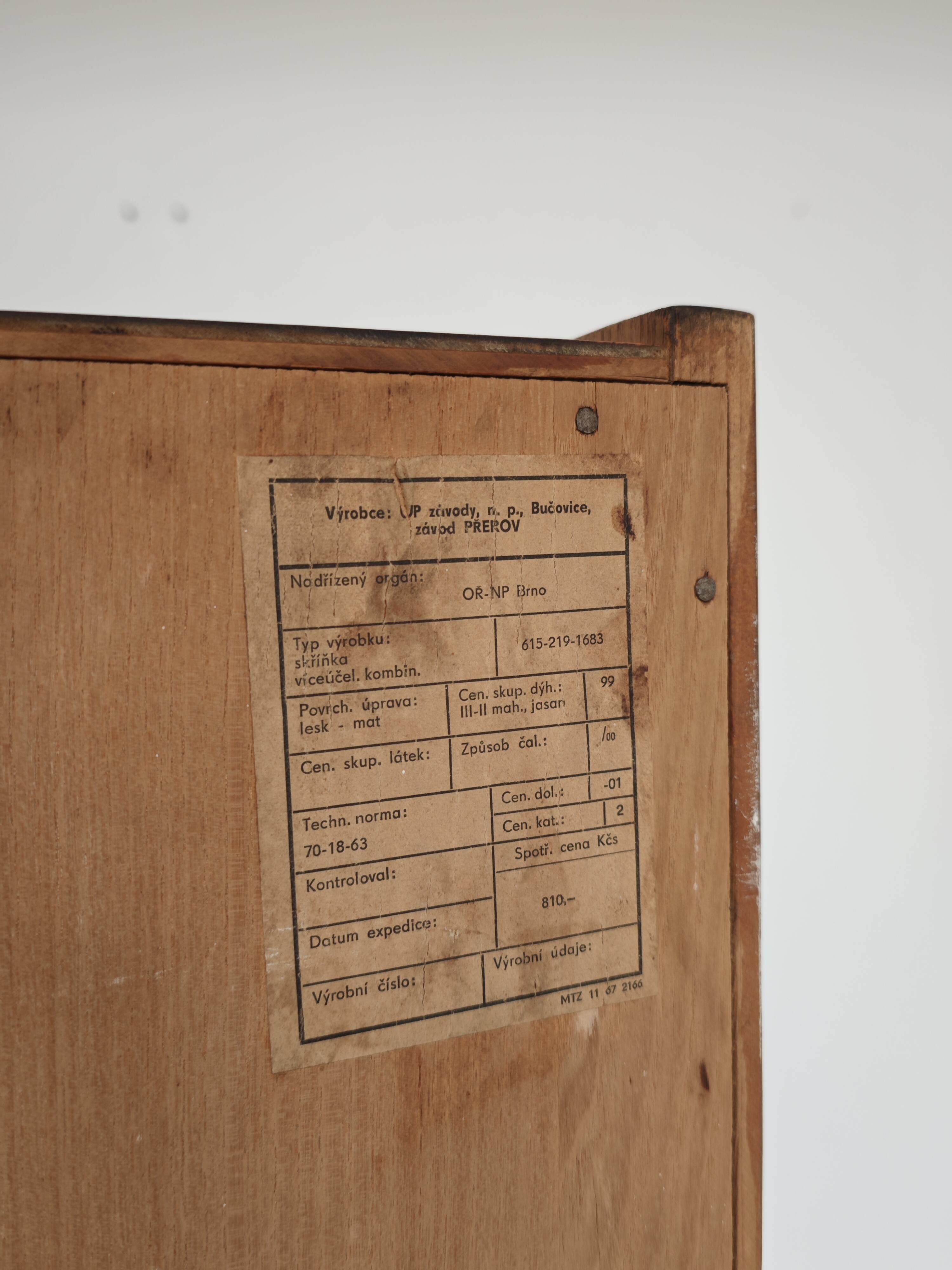 Office Secretary by Frantisek Mezulanik for UP Zavody 1960