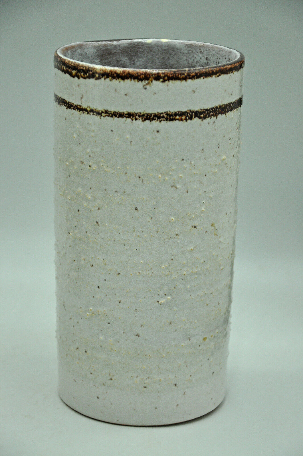 Contemporary design roll vase signed