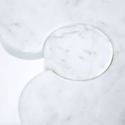 Vintage Eros console by Angelo Mangiarotti for Skipper (1970s) – white Carrara marble