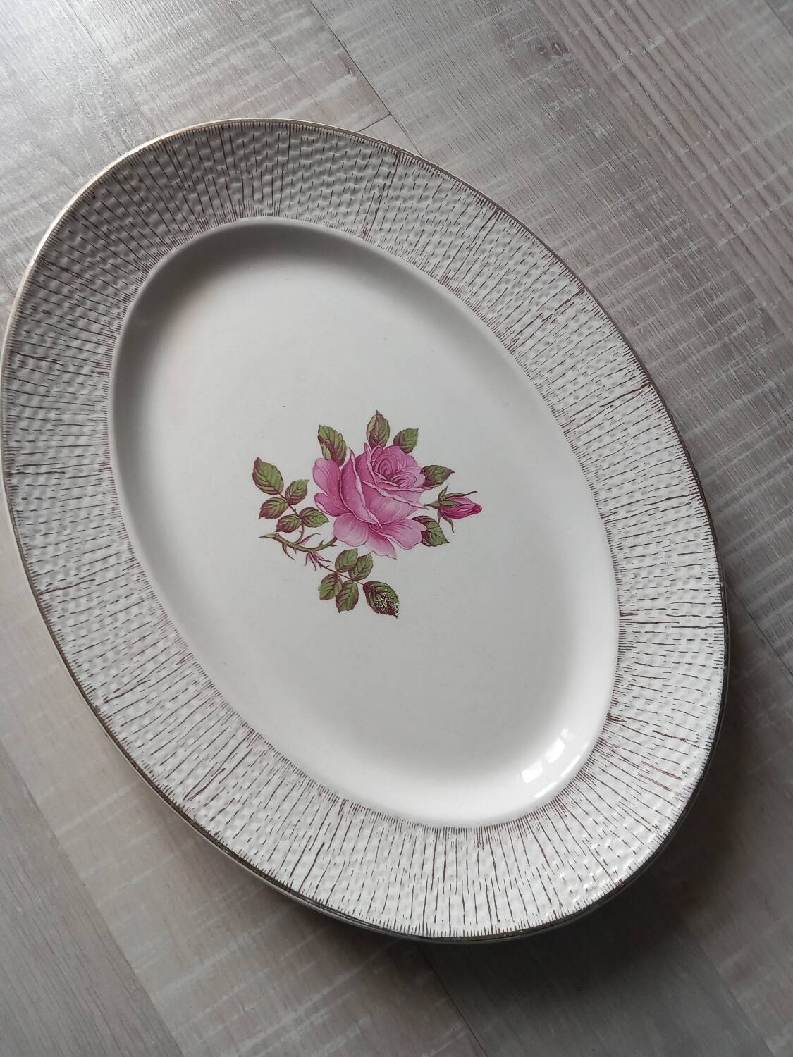 Old dish Digoin Sarreguemines