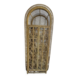 Rattan library shelves