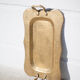 Vintage brass top, E.Roblin Villedieu Manche, handle tray, tableware, hammered top