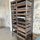 Antique printing furniture with drawers – wood & metal – industrial