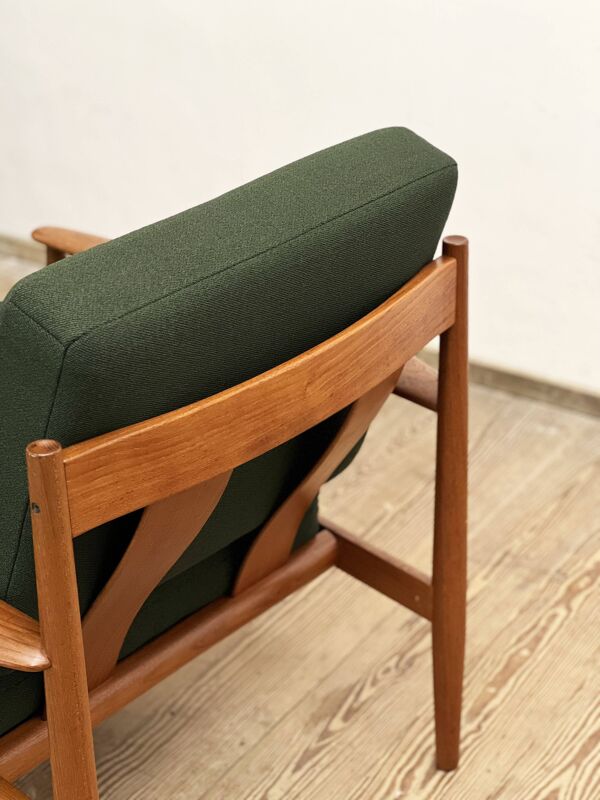 Fauteuil en teck par Grete Jalk pour France and Son, 1950s