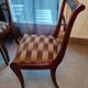 Table + extensions and chairs Gerbeau mahogany vintage wood