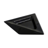Black triangular trinket bowl